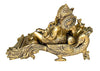 [[Resting brass Ganesh///Ganesh au repos en laiton]]