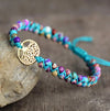[[Hand braided emperor jasper bracelet with tree of life charm///Bracelet en jaspe empereur tressé à la main avec breloque arbre de vie]]