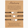 [[Sisters - set of 3 heart bracelets///Soeurs - lot de 3 bracelets en forme de cœur]]