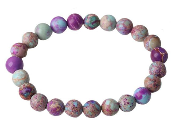 [[Purple jasper bracelet///Bracelet en jaspe violette]]