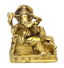  [[Gold brass Ganesh///Ganesh en laiton doré]]