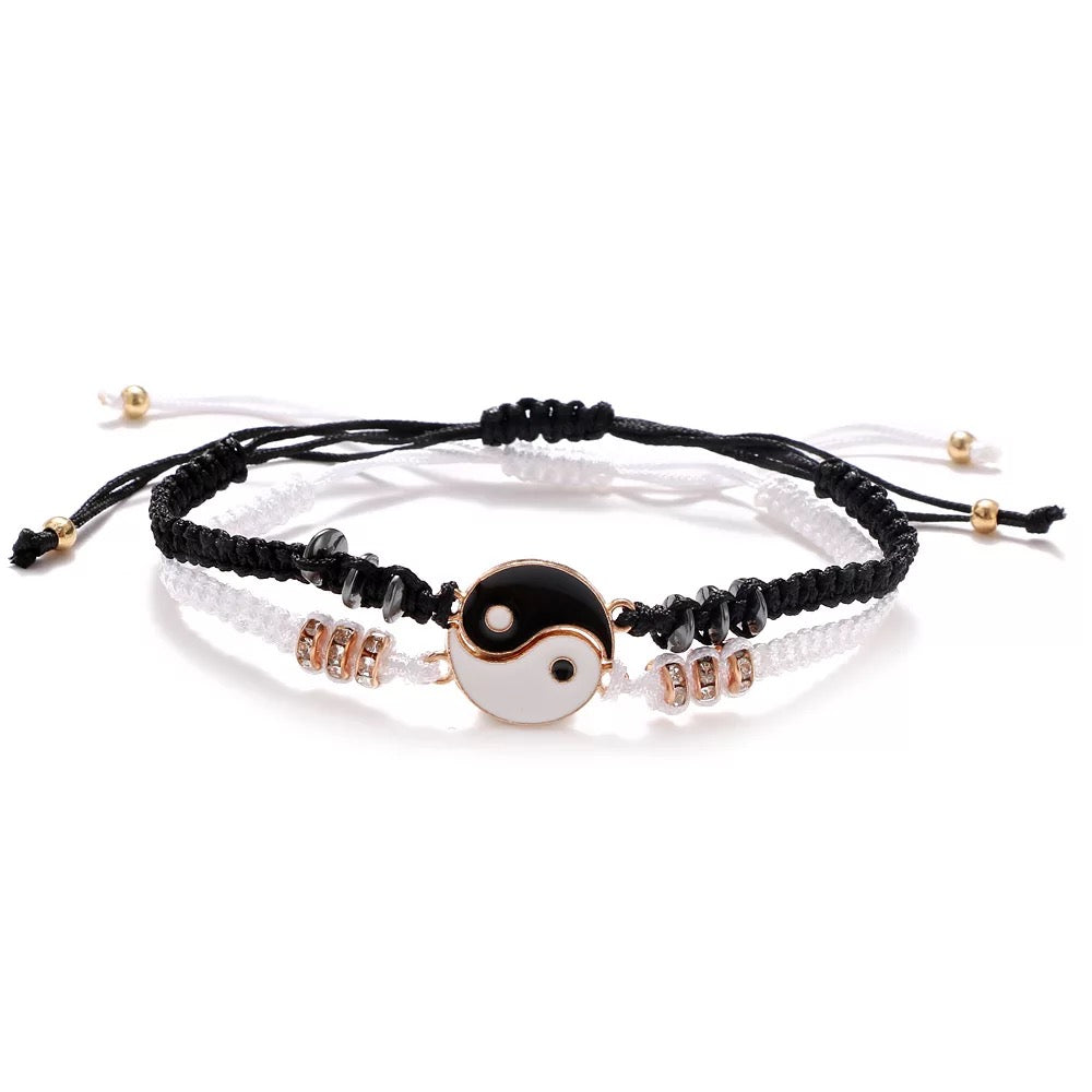 [[Yin and yang - set of 2 bracelets///Yin et yang - ensemble de 2 brac ...