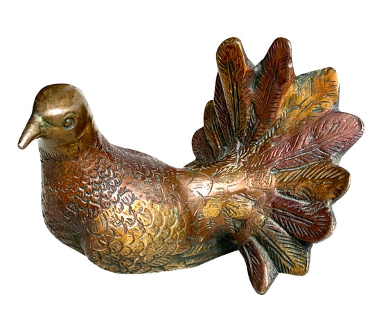 Vintage brass pigeon