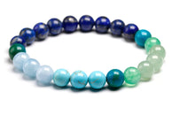  [[Natural stone bracelet - turquoise///Bracelet en pierre naturelle - turquoise]]
