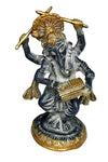 [[Musical brass Ganesh statue///Statue musicale de Ganesh en laiton]]