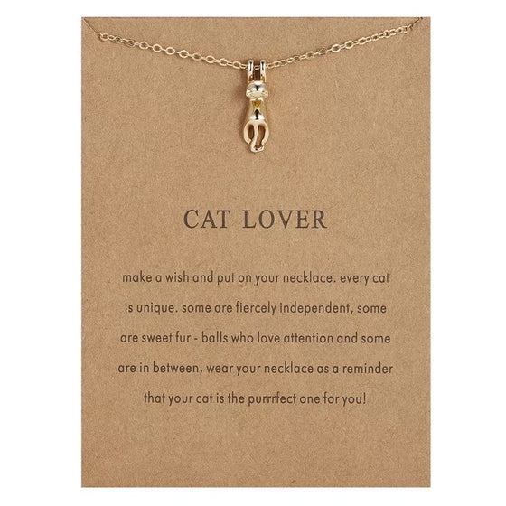 [[Cat lover necklace///Collier d'amoureux des chats]]