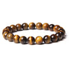 [[Tiger's eye natural stone bracelet///Bracelet en pierre naturelle oeil de tigre]]