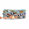 [[Hand braided natural gemstone bracelet///Bracelet tressé à la main en pierre naturelle précieuse]]