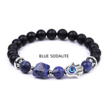  [[Hamsa protection bracelet - Blue sodalite///Bracelet de protection Hamsa - Sodalite bleue]]