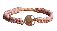  [[Hand braided rhodonite bracelet with tree of life charm///Bracelet en rhodonite tressée à la main avec breloque arbre de vie]]