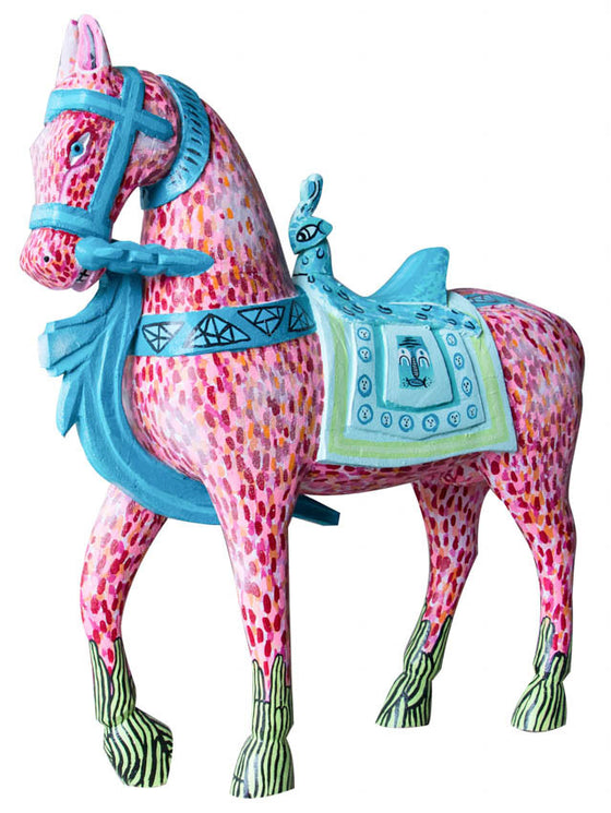 Hand painted horse by WaxHead//Cheval peint à la main par Waxhead