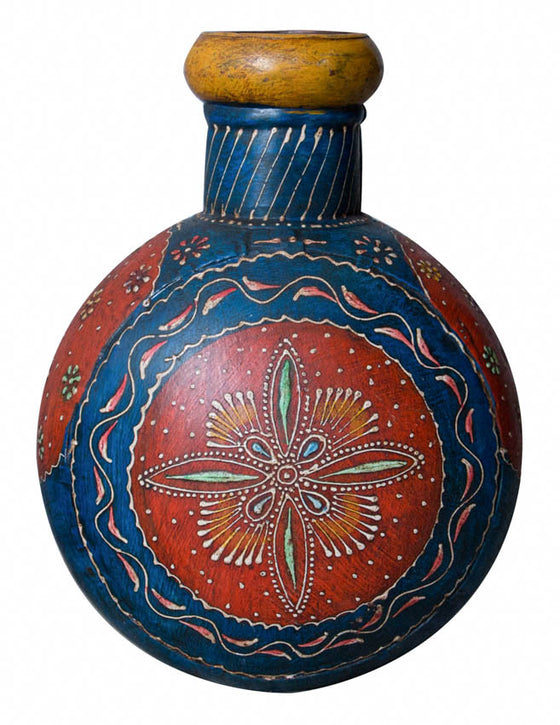 Colorful Hand Painted Vase//Vase Peint à la Main