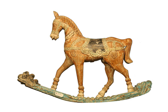 Orange Vintage Rocking Horse//Cheval à bascule orange vintage