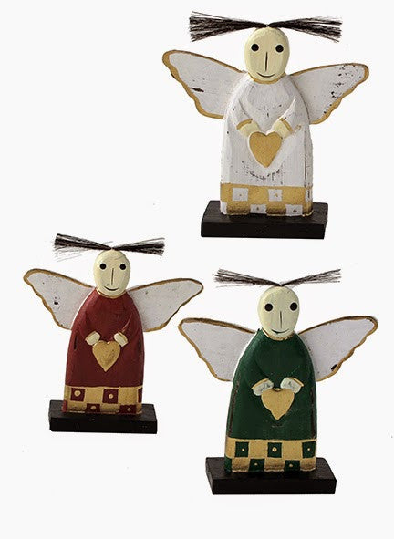 Small Wooden Angels//Petits Anges en Bois