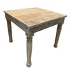 [[Pastel beige square Jali dining table///Table de salle à manger Jali carrée beige pastel]]